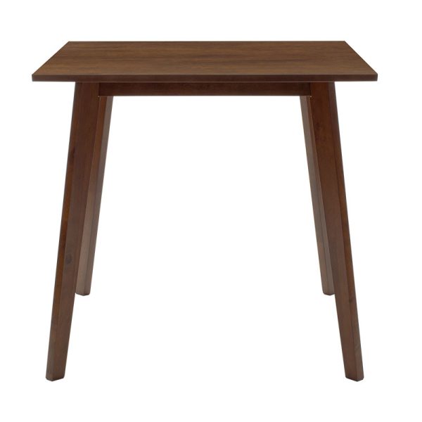 200 000178 3 Dining set Benson - Toto pakoworld 5pcs 80x80x75cm in walnut - beige fabricIndoor furniture > Dinning sets