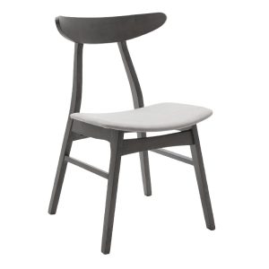 200 000179 4 Dining set Benson - Orlean pakoworld 5pcs 80x80x75cm in rustic grey - grey fabricIndoor furniture > Dinning sets