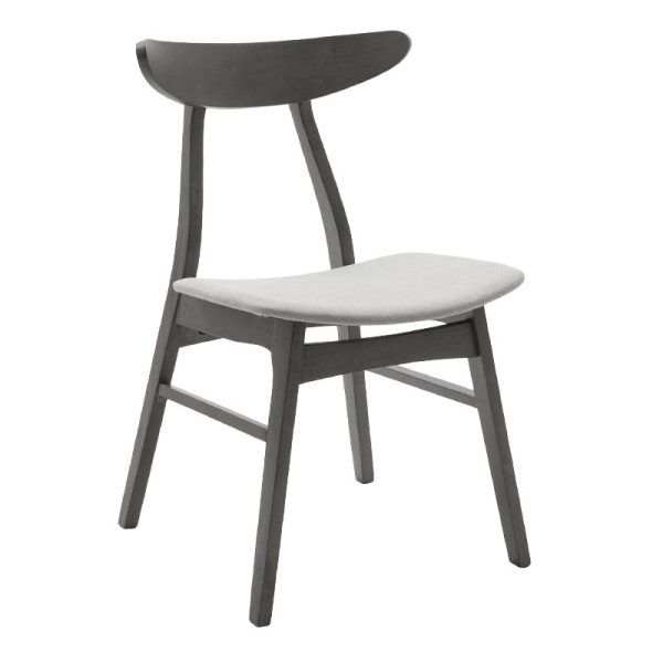 200 000179 4 Dining set Benson - Orlean pakoworld 5pcs 80x80x75cm in rustic grey - grey fabricIndoor furniture > Dinning sets