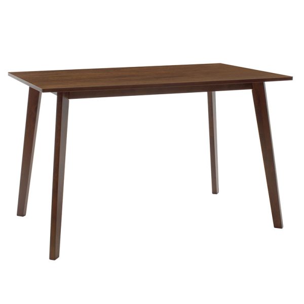 200 000182 3 Dining set Benson - Orlean pakoworld 5pcs 120x80x75cm in walnut - beige fabricIndoor furniture > Dinning sets