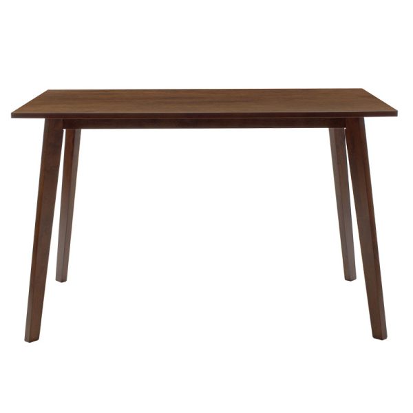 200 000182 4 Dining set Benson - Orlean pakoworld 5pcs 120x80x75cm in walnut - beige fabricIndoor furniture > Dinning sets