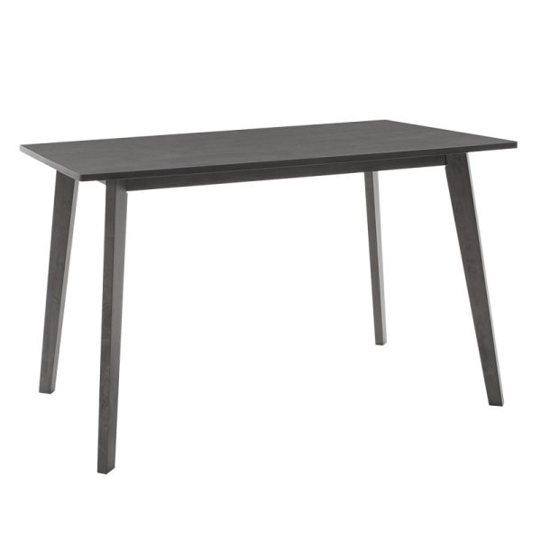 200 000185 3 Dining set Benson - Orlean pakoworld 5pcs 120x75x75cm in rustic - grey fabricIndoor furniture > Dinning sets