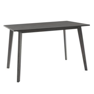 200 000187 3 Dining set Benson - Toto pakoworld 5pcs 120x75x75cm in rustic grey - grey fabricIndoor furniture > Dinning sets