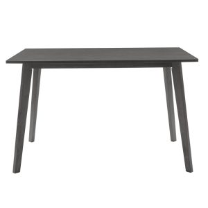 200 000187 4 Dining set Benson - Toto pakoworld 5pcs 120x75x75cm in rustic grey - grey fabricIndoor furniture > Dinning sets