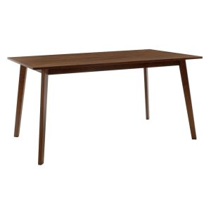 200 000188 2 Dining set Benson - Orlean pakoworld 7pcs 150x90x75cm in walnut - beige fabricIndoor furniture > Dinning sets