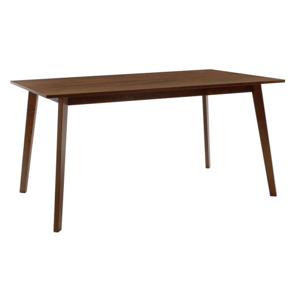200 000188 2 Dining set Benson - Orlean pakoworld 7pcs 150x90x75cm in walnut - beige fabricIndoor furniture > Dinning sets