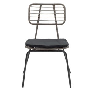 200 000789 2 Dining table Naoki - Kliton set of 3 pakoworld anthracite aluminum and metal in black shade 80x80x74cmEASTER OFFERS