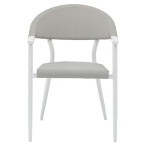 200 000803 4 Dining table Kliton - Pino set of 3 pakoworld aluminum in white shade 80x80x74cmSPRING OFFERS