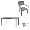 200 000830 Armchair Confidence pakoworld black metal and black textilene 54x54x86cmOutdoor furniture > Garden armchairs