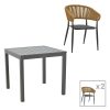 200 000857 Lounger sunbed Sadie pakoworld fabric grey 65x185x15cmOutdoor furniture > Sunbed cushions