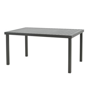 200 000879 4 Dining table Mabu-Kliton A set of 5 pakoworld aluminum in anthracite shade 150x80x74cmOutdoor furniture > Garden food table