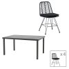 200 000883 Lounger sunbed Sadie pakoworld fabric grey 65x185x15cmOutdoor furniture > Sunbed cushions