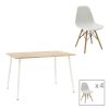 200 001003 Bar stool Tolerse Inart green fabric-leg black metalIndoor furniture > Bar stools