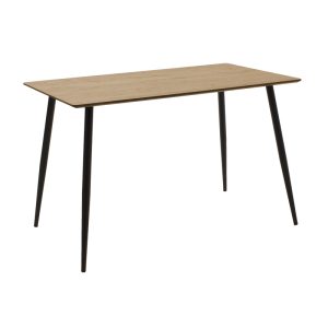 200 001022 4 Gaston-Cuba pakoworld dining table set of 5 pp-mdf in black-sonoma color 120x70x76cmIndoor furniture > Dinning sets
