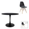 200 001028 Bar stool Dianors pakoworld height adjustable pu black-black base 38x38x75cmIndoor furniture > Bar stools