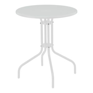 200 001122 4 Vergo-Pomedon pakoworld dining set 3pcs metal in white shadeOutdoor furniture > Garden food table