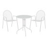200 001123 Watson-Tarete pakoworld dining set 3pcs metal in white shadeOutdoor furniture > Garden food table