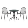 200 001126 Watson-Tarete pakoworld dining set 3pcs metal in black shadeOutdoor furniture > Garden food table