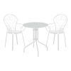 200 001127 Dining set 5pcs Ensure-Sussie pakoworld metal-glass dark grey 140x80x70cmOutdoor furniture > Garden food table