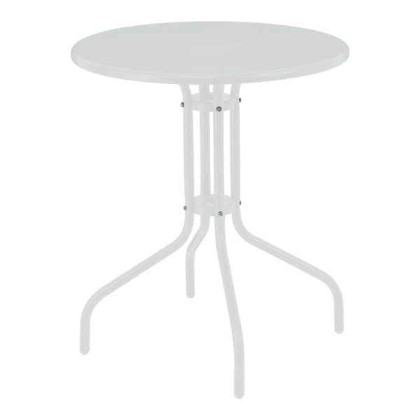 200 001127 4 Monasty-Vergo pakoworld dining set 3pcs metal in white shadeOutdoor furniture > Garden food table