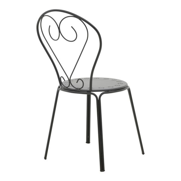 200 001129 2 Watson-Chari pakoworld dining set 3pcs metal in black shadeOutdoor furniture > Garden food table
