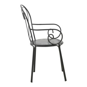 200 001130 3 Watson-Monasty pakoworld dining set 3pcs metal in black shadeOutdoor furniture > Garden food table