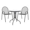 200 001131 Kliton pakoworld aluminum beach table in anthracite shade 45x45x41cmOutdoor furniture > Coffee tables