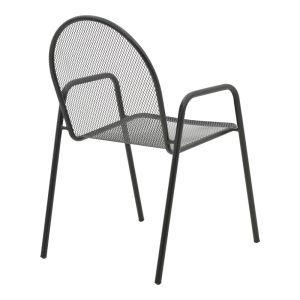 200 001131 2 Watson-Tarete pakoworld dining set 3pcs metal in black shadeOutdoor furniture > Garden food table