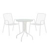 200 001133 Deckchair Mailo pakoworld white aluminum and textilene in beige shade 71x206x30cmOutdoor furniture > Sunbeds