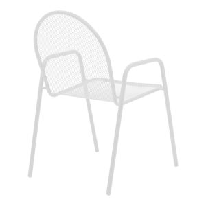 200 001134 2 Watson-Tarete pakoworld dining set 3pcs metal in white shadeOutdoor furniture > Garden food table
