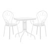 200 001135 Deckchair Mailo pakoworld dark grey aluminum and textilene in black shade 71x206x30cmOutdoor furniture > Sunbeds