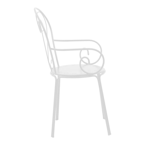 200 001138 3 Watson-Monasty pakoworld dining set 3pcs metal in white shade 70x70x70cmOutdoor furniture > Garden food table