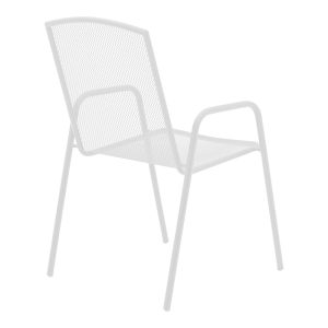 200 001140 2 Watson-Pomedon pakoworld dining set 3pcs metal in white shade 70x70x70cmOutdoor furniture > Garden food table