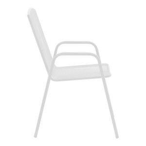 200 001140 3 Watson-Pomedon pakoworld dining set 3pcs metal in white shade 70x70x70cmOutdoor furniture > Garden food table