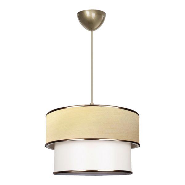 202 000063 Ceiling light PWL-1089 pakoworld E27 ecru-golden D30x20cmLighting > Ceiling