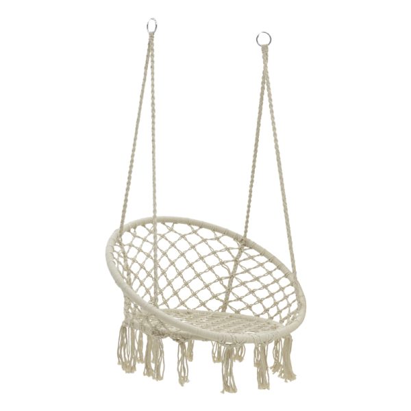 218 000011 Hammock seat Eventful pakoworld rope beige 82x82x133cmBOHO CHIC > Outdoor/Beach items