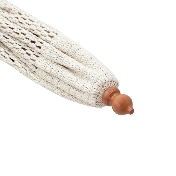 220 000002 3 Umdrella Brilie pakoworld wood-macrame D2.70x2.60 m ecruBOHO CHIC > Outdoor/Beach items
