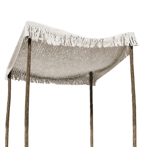 220 000009 Day bed Roof pakoworld macrame beige 4x4mBOHO CHIC > Outdoor/Beach items