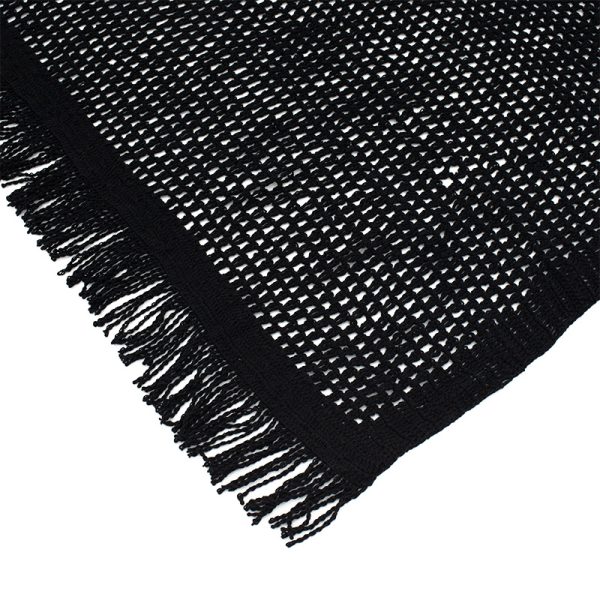 220 000010 2 Day bed Roof pakoworld macrame black 4x4mBOHO CHIC > Outdoor/Beach items