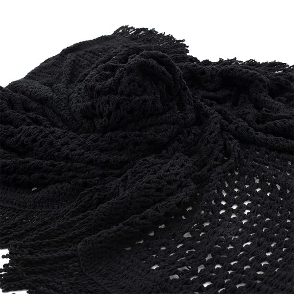 220 000010 4 Day bed Roof pakoworld macrame black 4x4mBOHO CHIC > Outdoor/Beach items