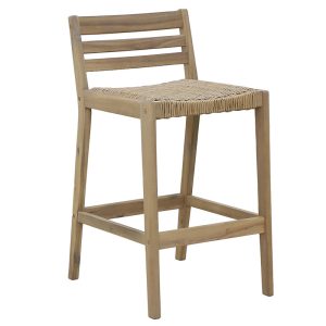 228 000012 Bar stool Bravo pakoworld solid acacia wood 53x45x87cmBOHO CHIC > Stools