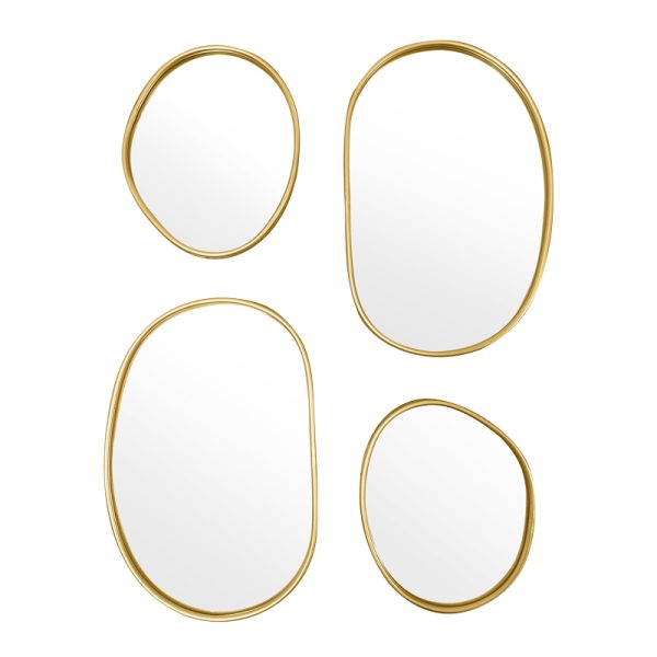 233 000025 Mirror Klelia pakoworld 4pieces 60x2x96.5cmIndoor furniture > Home organization > Bathroom > Mirrors