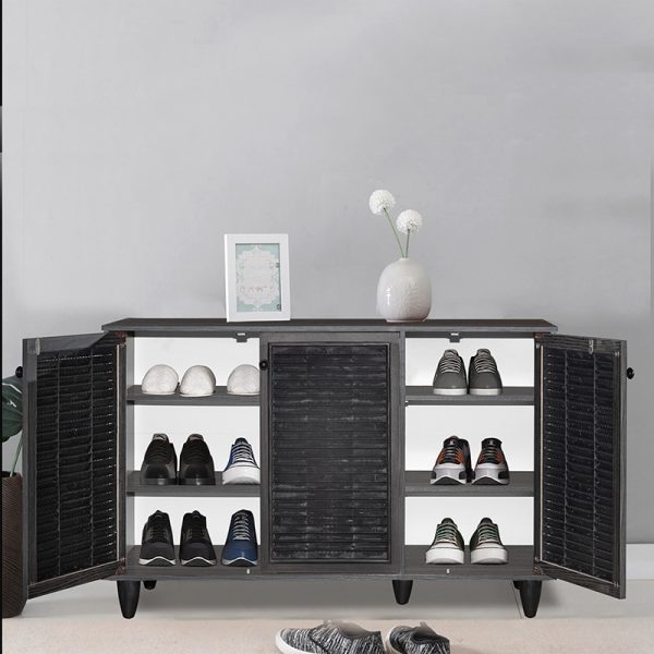 249 000006 3 Shoe cabinet Ronan pakoworld wenge 105x35x.66cmIndoor furniture > Shoe storage cabinet & cupboards