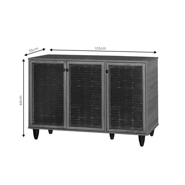 249 000006 4 Shoe cabinet Ronan pakoworld wenge 105x35x.66cmIndoor furniture > Shoe storage cabinet & cupboards