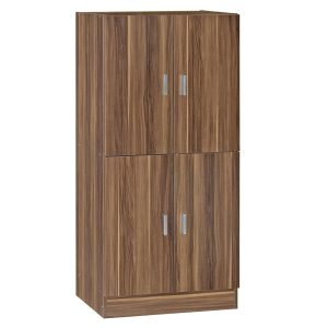 249 000031 Shoe cabinet Felicity pakoworld walnut 60x32x127cmIndoor furniture > Shoe storage cabinet & cupboards