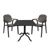 253 000089 Dining table Icon-Halcyon pakoworld set of 5 pieces PP in anthracite colorOutdoor furniture > Garden food table