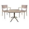 253 000097 Icon-Confident pakoworld dining set 3pcs PP in cappuccino colorOutdoor furniture > Garden food table
