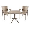 253 000100 Icon-Confident pakoworld dining set 3pcs PP in cappuccino colorOutdoor furniture > Garden food table