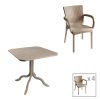 253 000101 Armchair Confidence pakoworld anthracite metal and gray textilene 54x54x86cmOutdoor furniture > Garden armchairs