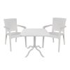 253 000104 Sunbed Jaipur pakoworld aluminium white-white textileneOutdoor furniture > Sunbeds